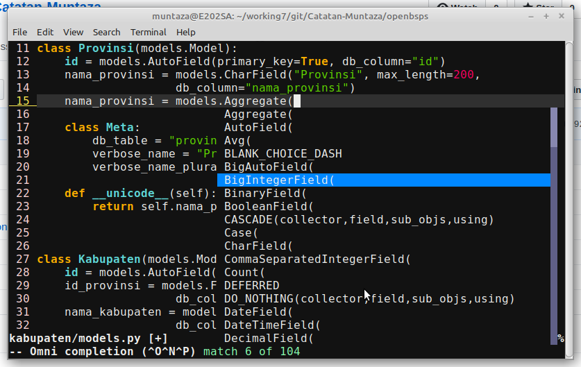 Vim sebagai Python IDE